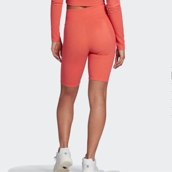 ADIDAS TWO RIB HIGH RISE TIGHT SHORTS XS NWT - Picture 2 of 9